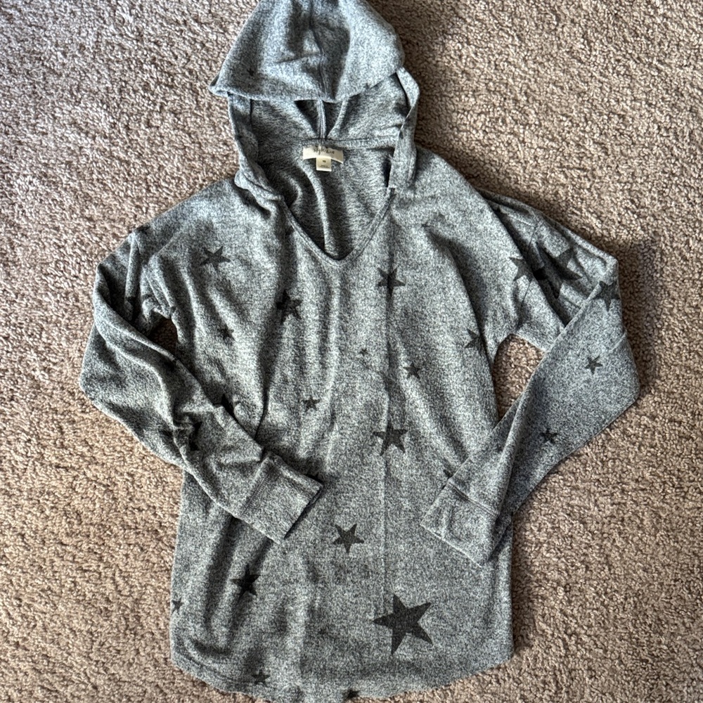 Style & Co. Charcoal Gray Knit Top